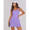 imageANRABESS Womens Tennis Athletic Pleated Summer Mini Dress 2026 Golf Workout Build in Shorts Casual Romper Short SundressPurple