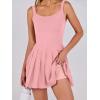 imageANRABESS Womens Tennis Athletic Pleated Summer Mini Dress 2026 Golf Workout Build in Shorts Casual Romper Short SundressSalmon Light Pink