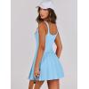 imageANRABESS Womens Tennis Athletic Pleated Summer Mini Dress 2026 Golf Workout Build in Shorts Casual Romper Short SundressSky Blue