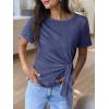 imageANRABESS Womens Tops Summer Short Sleeve Crewneck Tie Waist Shirts Dressy Casual Blouse Tee 2026 Business Work Trendy ClothesNavy Blue