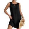 imageANRABESS Summer Dresses for Women 2026 Casual Keyhole Sleeveless Beach Cover Up Short Sundress Cruise Outfits Vcation ClothesBlack