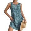 imageANRABESS Summer Dresses for Women 2026 Casual Keyhole Sleeveless Beach Cover Up Short Sundress Cruise Outfits Vcation ClothesBlue Ditsy Floral
