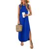 imageANRABESS Women Summer Casual Maxi Sundress Sleeveless Loose Split 2026 Trendy Tank Shirt Long Dress Beach Vacation ClothesRoral Blue