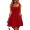 imageANRABESS Women Summer Sleeveless Square Neck Cocktail Dress 2026 ALine Casual Formal Beach Vacation Party Mini DressRed