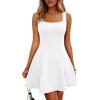 imageANRABESS Women Summer Sleeveless Square Neck Cocktail Dress 2026 ALine Casual Formal Beach Vacation Party Mini DressWhite