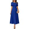 imageANRABESS Womens Summer Maxi Dresses Casual Short Sleeve Elegant Classy Vintage 2026 Spring Flowy Cocktail Dress 80s OutfitRoyal Blue