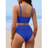 imageANRABESS Bikini Sets for Women Summer 2026 High Waisted 2 Piece Bathing Suit Tummy Control Swimsuit Color Block SwimwearRoyal Blue