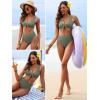 imageANRABESS Bikini Sets for Women Summer High Waisted 2 Piece Bathing Suit Ribbed Tie Knot Swimsuit 2026 Beach Vacation SwimwearArmy Green