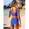 imageANRABESS Bikini Sets for Women Summer High Waisted 2 Piece Bathing Suit Ribbed Tie Knot Swimsuit 2026 Beach Vacation SwimwearRoyal Blue