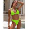 imageANRABESS Bikini Sets for Women Triangle Two Piece Halter Bathing Suit 2026 Summer Beach Vacation Strap Thong Sexy SwimsuitNeon Green