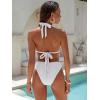 imageANRABESS Bikini Sets for Women Triangle Two Piece Halter Bathing Suit 2026 Summer Beach Vacation Strap Thong Sexy SwimsuitWhite