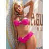 imageANRABESS Bikini Sets for Women Two Piece Cheeky Swimsuit String Sexy Ruffle High Cut Triangle Bathing Suit Cute Swimwear 2026Hot Pink