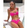 imageANRABESS Bikini Sets for Women Two Piece Cheeky Swimsuit String Sexy Ruffle High Cut Triangle Bathing Suit Cute Swimwear 2026Hot Pink
