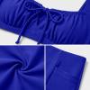 imageANRABESS Bikini Sets for Women Two Piece Swimsuit Cutout String Ruched High Waisted Bathing Suits Summer 2026 Beach SwimwearRoyal Blue