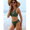 imageANRABESS Bikini Sets for Women V Neck Criss Cross Two Piece Swimsuit Sexy Cutout Bathing Suit 2026 Beach Vacation SwimwearArmy Green
