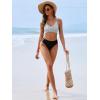 imageANRABESS Bikini Sets for Women V Neck Criss Cross Two Piece Swimsuit Sexy Cutout Bathing Suit 2026 Beach Vacation SwimwearStripe Black