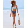 imageANRABESS Bikini Sets for Women V Neck Criss Cross Two Piece Swimsuit Sexy Cutout Bathing Suit 2026 Beach Vacation SwimwearStripe Blue