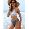 imageANRABESS Bikini Sets for Women V Neck Criss Cross Two Piece Swimsuit Sexy Cutout Bathing Suit 2026 Beach Vacation SwimwearStripe Blue