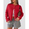 imageANRABESS Cardigan Sweaters for Women Oversized Button Down Long Sleeve Cardigans 2026 Spring Outfits Travel Holiday ClothesRed