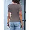 imageANRABESS Short Sleeve Sweater for Women Scoop Neck Casual Lightweight Ribbed Knit Pullover Tops 2026 Spring Summer OutfitsCamel