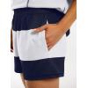 imageANRABESS Striped Short Sets for Women 2 Piece Outfits Summer Casual Oversized Workout Athletisure Travel Lounge Matching SetsNavy Blue White