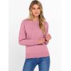 imageANRABESS Sweater for Women Long Sleeve Crewneck 2026 Spring Winter Soft Loose Fit Basic Knit Pullover Sweaters Top OutfitsCoral Pink