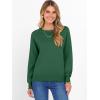 imageANRABESS Sweater for Women Long Sleeve Crewneck 2026 Spring Winter Soft Loose Fit Basic Knit Pullover Sweaters Top OutfitsForest Green