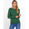 imageANRABESS Sweater for Women Long Sleeve Crewneck 2026 Spring Winter Soft Loose Fit Basic Knit Pullover Sweaters Top OutfitsForest Green