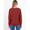 imageANRABESS Sweater for Women Long Sleeve Crewneck 2026 Spring Winter Soft Loose Fit Basic Knit Pullover Sweaters Top OutfitsRed