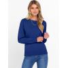 imageANRABESS Sweater for Women Long Sleeve Crewneck 2026 Spring Winter Soft Loose Fit Basic Knit Pullover Sweaters Top OutfitsRoyal Blue