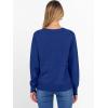 imageANRABESS Sweater for Women Long Sleeve Crewneck 2026 Spring Winter Soft Loose Fit Basic Knit Pullover Sweaters Top OutfitsRoyal Blue