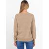 imageANRABESS Sweater for Women Long Sleeve Crewneck 2026 Spring Winter Soft Loose Fit Basic Knit Pullover Sweaters Top OutfitsWarm Khaki