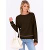 imageANRABESS Sweaters for Women Long Sleeve Cropped Lightweight 2026 Spring Casual Knit Crewneck Pullover Top Soft Trendy OutfitsCoffee