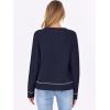 imageANRABESS Sweaters for Women Long Sleeve Cropped Lightweight 2026 Spring Casual Knit Crewneck Pullover Top Soft Trendy OutfitsNavy Blue