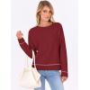 imageANRABESS Sweaters for Women Long Sleeve Cropped Lightweight 2026 Spring Casual Knit Crewneck Pullover Top Soft Trendy OutfitsRed