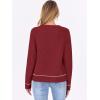 imageANRABESS Sweaters for Women Long Sleeve Cropped Lightweight 2026 Spring Casual Knit Crewneck Pullover Top Soft Trendy OutfitsRed