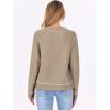 imageANRABESS Sweaters for Women Long Sleeve Cropped Lightweight 2026 Spring Casual Knit Crewneck Pullover Top Soft Trendy OutfitsTan