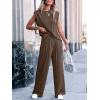 imageANRABESS Women 2 Piece Outfits Tank Top amp Palazzo Pants 2026 Summer Lounge Matching Sets Travel Vacation Beach ClothingDark Brown