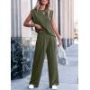 imageANRABESS Women 2 Piece Outfits Tank Top amp Palazzo Pants 2026 Summer Lounge Matching Sets Travel Vacation Beach ClothingDark Green