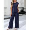 imageANRABESS Women 2 Piece Outfits Tank Top amp Palazzo Pants 2026 Summer Lounge Matching Sets Travel Vacation Beach ClothingNavy Blue