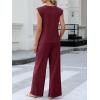imageANRABESS Women 2 Piece Outfits Tank Top amp Palazzo Pants 2026 Summer Lounge Matching Sets Travel Vacation Beach ClothingWine Red