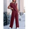 imageANRABESS Women 2 Piece Outfits Tank Top amp Palazzo Pants 2026 Summer Lounge Matching Sets Travel Vacation Beach ClothingWine Red