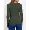 imageANRABESS Women Long Sleeve Thermal Shirt Fleece Tops 2026 Fall Winter Crew Neck Casual Base Layer TShirts Warm UndershirtsArmy Green