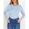 imageANRABESS Women Long Sleeve Thermal Shirt Fleece Tops 2026 Fall Winter Crew Neck Casual Base Layer TShirts Warm UndershirtsBlue