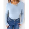 imageANRABESS Women Long Sleeve Thermal Shirt Fleece Tops 2026 Fall Winter Crew Neck Casual Base Layer TShirts Warm UndershirtsBlue