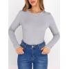 imageANRABESS Women Long Sleeve Thermal Shirt Fleece Tops 2026 Fall Winter Crew Neck Casual Base Layer TShirts Warm UndershirtsGrey