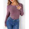 imageANRABESS Women Long Sleeve Thermal Shirt Fleece Tops 2026 Fall Winter Crew Neck Casual Base Layer TShirts Warm UndershirtsMauve