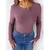 imageANRABESS Women Long Sleeve Thermal Shirt Fleece Tops 2026 Fall Winter Crew Neck Casual Base Layer TShirts Warm UndershirtsMauve
