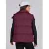 imageANRABESS Women Puffer Vest Sleeveless Zip Up Stand Collar Quilted Lightweight Jacket Winter Warm Puffer Padded Down OuterwearDark Red