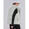 imageANRABESS Women Puffer Vest Sleeveless Zip Up Stand Collar Quilted Lightweight Jacket Winter Warm Puffer Padded Down OuterwearGreen Grey